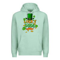 Seafoam lucky dude St. Patricks Day Premium Hoodie - FaDigitalArtStudio