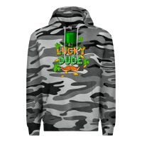 Slate Camo lucky dude St. Patricks Day Premium Hoodie - FaDigitalArtStudio