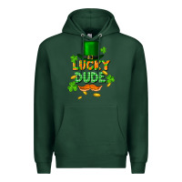 Sports Green lucky dude St. Patricks Day Premium Hoodie - FaDigitalArtStudio