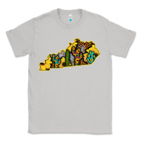 Moon Dust Kentucky Map Western Sunflower Pattern Classic Tee - Bettercallsaul