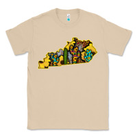 Mushroom Kentucky Map Western Sunflower Pattern Classic Tee - Bettercallsaul