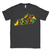 Smoke Kentucky Map Western Sunflower Pattern Classic Tee - Bettercallsaul