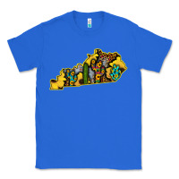 True Royal Kentucky Map Western Sunflower Pattern Classic Tee - Bettercallsaul