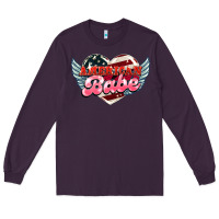 Plum American babe Long Sleeve Tee - HowdyJamesFarm