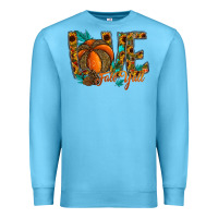Ocean Blue Love Fall Y'all Premium Sweatshirt - CowhideDigitalArt