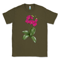 Army Green Moth Orchid Classic Tee - LillyAllenDesigns