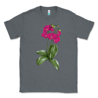 Charcoal Heather Moth Orchid Classic Tee - LillyAllenDesigns