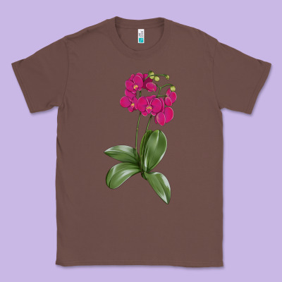 Moth Orchid Classic Tee Designed By Lillyallendesigns