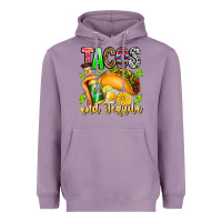 Lavender Tacos And Tequila Heavyweight Hoodie - CowhideDigitalArt