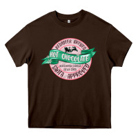 Chocolate Brown reindeer brewed santa approved pink Heavy Core Tee - MaliasSmallBusiness