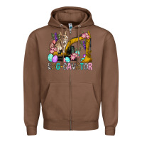 Chestnut Egg Cavator Easter Zipper Hoodie - BundleAndBundleShop