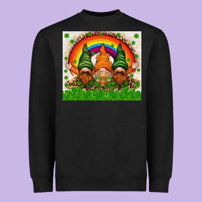 St. Patrick's Day Gnomies Tumbler Heavyweight Sweatshirt Designed By Howdyjamesfarm