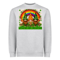 Heather Grey St. Patrick's Day gnomies tumbler Heavyweight Sweatshirt - HowdyJamesFarm
