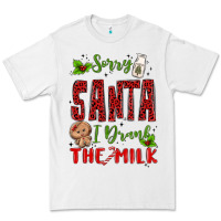White sorry santa ı drank the milk Premium Tee - MaliasSmallBusiness