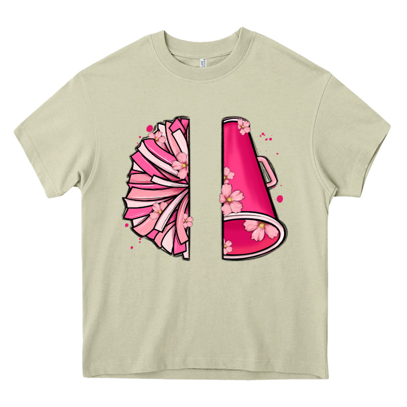 Custom Name Cheerleader With Megaphone Heavy Core Tee by MaliasSmallBusiness | Teevron