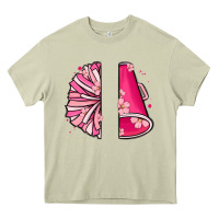 Mossy custom name cheerleader with megaphone Heavy Core Tee - MaliasSmallBusiness