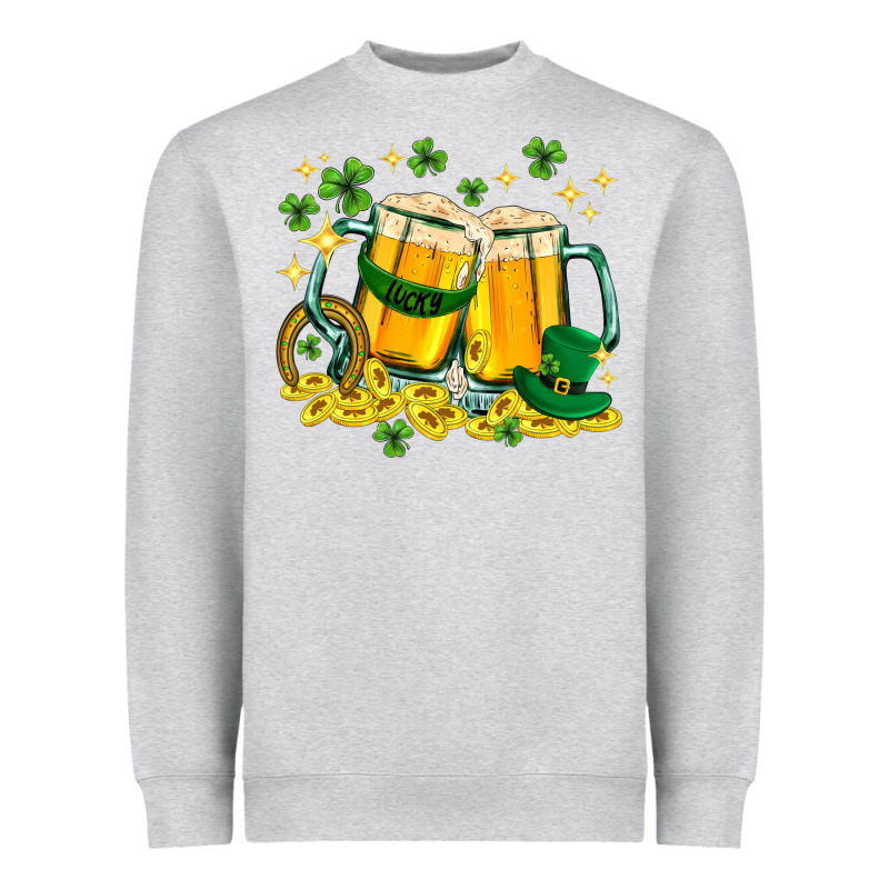 St. Patrick's Day Beer Heavyweight Sweatshirt by HowdyJamesFarm | Teevron