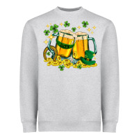 Heather Grey St. Patrick's Day beer Heavyweight Sweatshirt - HowdyJamesFarm