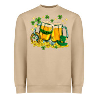 Mushroom St. Patrick's Day beer Heavyweight Sweatshirt - HowdyJamesFarm