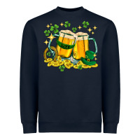 Navy St. Patrick's Day beer Heavyweight Sweatshirt - HowdyJamesFarm