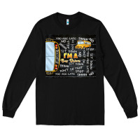 Black i'm a bus driver school bus black Long Sleeve Tee - TumblerDesignByShophia