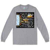 Heather Grey i'm a bus driver school bus black Long Sleeve Tee - TumblerDesignByShophia