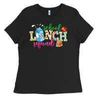 Black school lunch squad Ladies Tee - NancyCooperArtShop