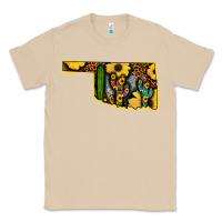 Mushroom Western Oklahoma Map Sunflower Pattern Classic Tee - Bettercallsaul