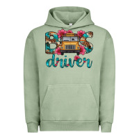 Pigment Oil Green bus driver Urban Hoodie - Artiststas