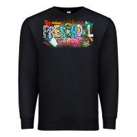 Black Precschool Teacher Premium Sweatshirt - CowhideDigitalArt
