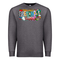 Charcoal Heather Precschool Teacher Premium Sweatshirt - CowhideDigitalArt