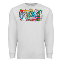 Dove Grey Precschool Teacher Premium Sweatshirt - CowhideDigitalArt