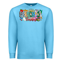 Ocean Blue Precschool Teacher Premium Sweatshirt - CowhideDigitalArt