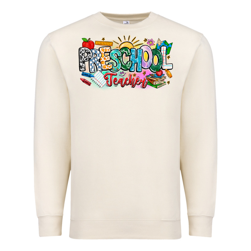 Precschool Teacher Premium Sweatshirt by CowhideDigitalArt | Teevron
