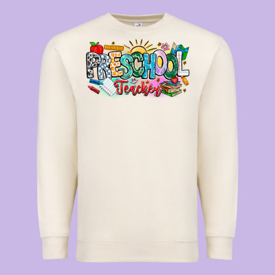 Precschool Teacher Premium Sweatshirt Designed By Cowhidedigitalart