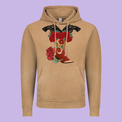 Cowboy Boots Vintage Hoodie Designed By Bettercallsaul