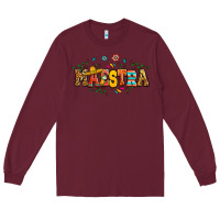 Burgundy spanish maestra teacher Long Sleeve Tee - RanaPortraitStore