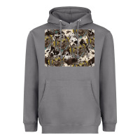 Storm Longhorn Pattern Heavyweight Hoodie - CowhideDigitalArt