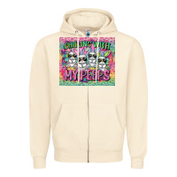 Sandshell chilling with my peeps Zipper Hoodie - FaDigitalArtStudio