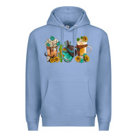 Colony Blue western coffee cups with sunflower and gemstone bbs Premium Hoodie - BundleAndBundleShop