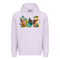 Lilac western coffee cups with sunflower and gemstone bbs Premium Hoodie - BundleAndBundleShop