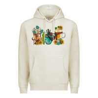 Oatmeal Heather western coffee cups with sunflower and gemstone bbs Premium Hoodie - BundleAndBundleShop