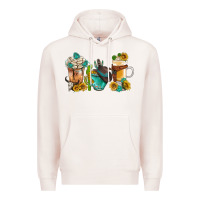 Pale Pink western coffee cups with sunflower and gemstone bbs Premium Hoodie - BundleAndBundleShop