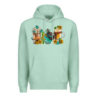 Seafoam western coffee cups with sunflower and gemstone bbs Premium Hoodie - BundleAndBundleShop