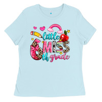 Baby Blue little miss sixth grade Ladies Tee - NancyCooperArtShop