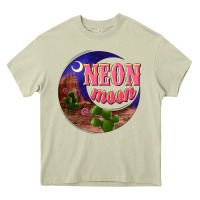 Mossy neon moon Heavy Core Tee - NancyCooperArtShop