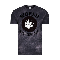 Cloud Black World Wildlife Day Vintage Tee - Bettercallsaul