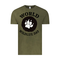 Vintage Olive World Wildlife Day Vintage Tee - Bettercallsaul