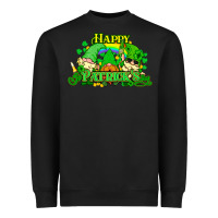 Black St. Patrick's Day gnomes Heavyweight Sweatshirt - HowdyJamesFarm
