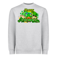 Heather Grey St. Patrick's Day gnomes Heavyweight Sweatshirt - HowdyJamesFarm